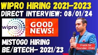 Wipro off-campus Hiring 2021-2023 | Tech & Non-Tech | Interview Date- 08/02/2023