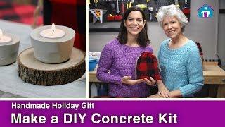 Handmade Holiday Gift: DIY Concrete Kit