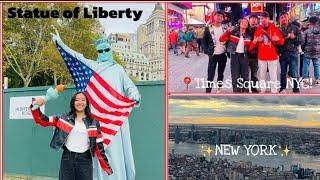 New York - Statue of Liberty, Empire State Building, Times Square NYC | Vlog#31 | Oviya Bhandari |