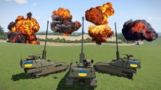 Ukrainian Tank Hunters Destroyed Russian Armour in Donetsk Russian Tanks Were Severely Damaged.