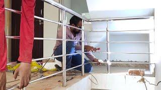 How to install stainless steel railing - do it yourself ! md khan