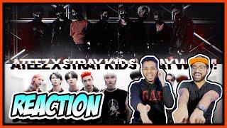 ATEEZ X STRAY KIDS - SAY WOW! MEME SONG REACTION