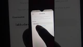 How to change username on Snapchat Apps |  Just Changing Username Snapchat  #short