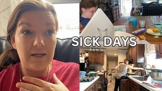 Sick Days (& a little organizing) | Large Family Vlog