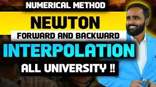 NEWTON FORWARD AND BACKWARD| NUMERICAL METHOD|INTERPOLATION|ALL UNIVERSITY|PRADEEP GIRI SIR