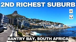 4K Walk Tour | Bantry Bay Cape Town: South Africa's Second-Richest Neighborhood