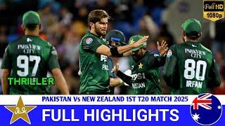 FULL Highlights | Pakistan vs New Zealand 1st T20 Match | PAK vs NZ 1st T20 Match 2025 Today