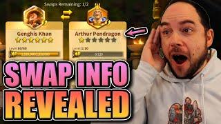 Commander Swap Details Revealed [max King Arthur for 12k gems?] Rise of Kingdoms