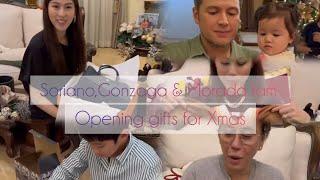 Gonzaga and Soriano fam opening gifts for Christmas ( Toni Gonzaga & Alex Gonzaga )