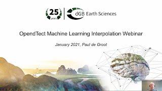 OpendTect Webinar: Machine Learning workflows for seismic data interpolation