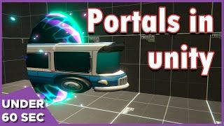 Portals in shadergraph | Under60sec Unity tutorial