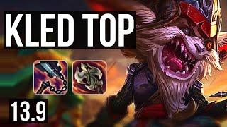 KLED vs PANTHEON (TOP) | 9/0/2, Legendary, 300+ games | KR Master | 13.9