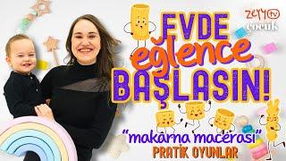  Evde Eğlence Başlasın "Makarna Macerası" | Pratik Oyunlar 