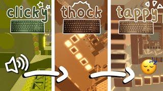 (roblox asmr ) I SWITCH KEYBOARDS EVERY TOWER.. [tower of coffee]