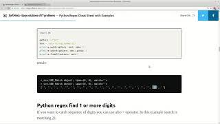 python regex cheat sheet with examples