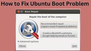 Fix Ubuntu Boot Problem