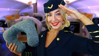 ASMR Come FLY With Me ️ First Class Flight Attendant Roleplay