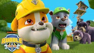 PAW Patrol Rocky & Rubble Rescue Bears! w/ Wheeler & Mix | Rubble & Crew