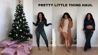 PRETTY LITTLE THING TRY-ON HAUL | JACKETS, PANTS, LOUNGE SETS