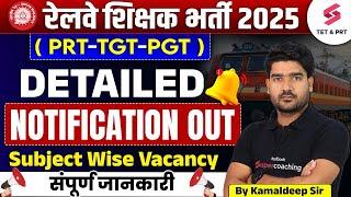 Railway Teacher Recruitment 2025 Out | RRB Teacher(PRT, TGT & PGT) Recruitment | Posts: 1036 | Kamal