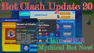 Bot Clash Update 20 | Island Event | Claim Your FREE Mythical Bot/Mount Now!