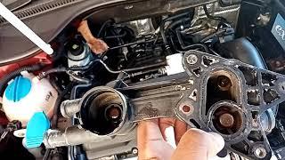 VW Golf 1 4TSI coolant leak problem SOLVED thermostat housing PART 1