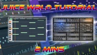 [2 MIN TUTORIAL] How to Make a Juice Wrld x Playboi Carti Type Beat in FL Studio 2023 Trap