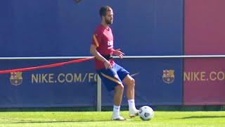 New Signing Miralem Pjanic Trains With FC Barcelona