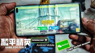 Download Tencent Game for peace 240fps android Mobile  | Game for peace wechat account login The5911