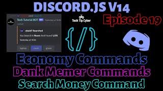 How To Make Discord.JS V14 BOT | Episode 19 - Search Money Command(Economy System) | Tech Tip Cyber
