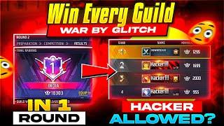 WIN EVERY GUILD WAR BY GLITCH IN JUST 12 HOUR || HACKER ALLOWED?  || FREE FIRE 