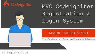 Codeigniter Registration and Login - Database Connectivity