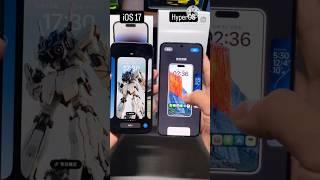 ios 17 vs hyperos | hyperos vs ios | #iosvshyperos #iphonevsmi #iphone #iphonewala