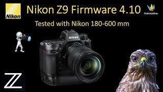 Nikon Z9 Firmware 4.10 Testing with Nikon 180-600 mm. Game Changer for Bird Photography?
