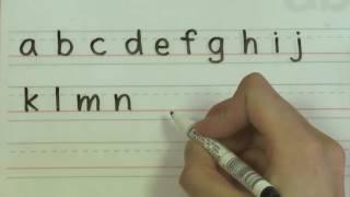 Write the Alphabet - English Handwriting for Kids