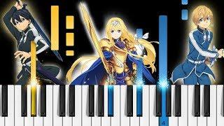 Sword Art Online: Alicization OP - "ADAMAS" - Piano Tutorial (LiSA)