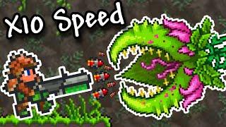 Terraria, But Every Weapon Is 10x Faster