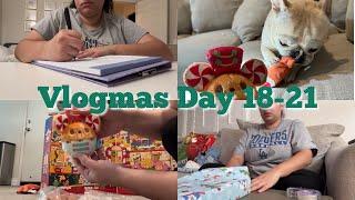 Brain dump, wrap presents, bake & catch up on advent | Vlogmas Day 18-21