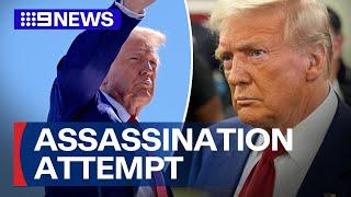 Donald Trump targeted in second assassination attempt while playing golf | 9 News Australia