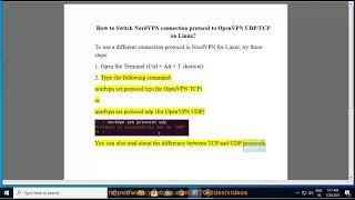 Switch NordVPN connection protocol to OpenVPN UDP/TCP on Linux
