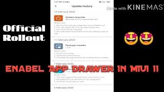 Official Miui App drawer Update In All Devices!!