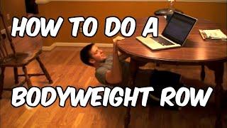 How to Do a Bodyweight Row | Nerd Fitness