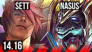 SETT vs NASUS (TOP) | 6 solo kills | EUW Diamond | 14.16