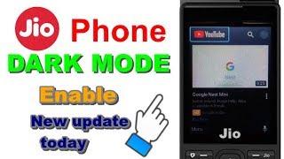 JIO PHONE KE YOUTUBE ME DARK MODE FUTURE ENABLE KAISE KARE |  JIO PHONE NEW UPDATE TODAY |