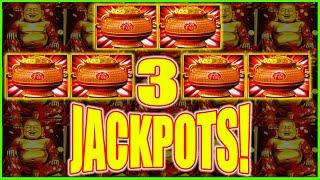 The Craziest Retrigger & Double Bonus JACKPOTS! Dragon Link Happy & Prosperous Slot