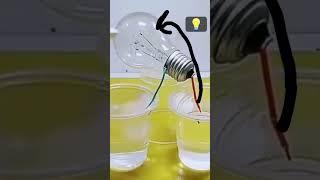 water glass  100w bulb free Energy #school #science #experiment #viral #shorts #video #update #