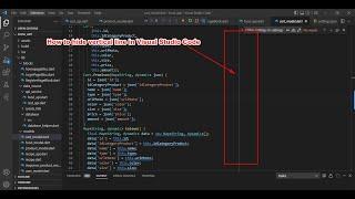 How to hide vertical line in Visual Studio Code on Window 10