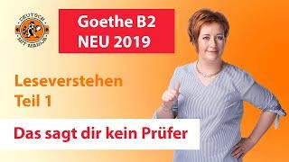Das sagt dir KEIN Prüfer - Goethe B2 NEU 2019 | Marija erklärt