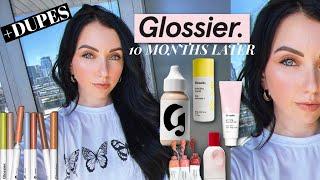 GLOSSIER DUPES & brutally honest brand review 10 MONTHS LATER // what to buy & skip on...