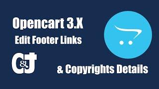 OpenCart 3.x How To Edit Footer Links And Copyright